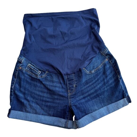 Levi's Pants - Levi's Maternity Jean Shorts in Dark Blue and Navy